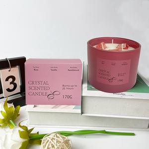 Venta al por mayor diseño personalizado de lujo a granel 3 Mechas cera de soja caja de aromaterapia cerámica hecha a mano decoración del hogar regalos de boda velas perfumadas - Product Image 6