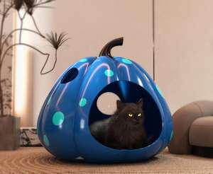 Muebles de lujo para mascotas Casa interior para perros Cama para mascotas Casa PARA GATOS-Serie calabaza - Product Image 3