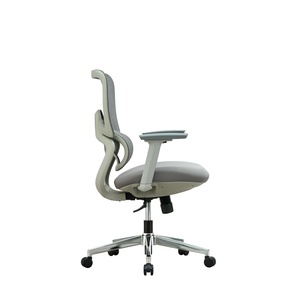 Silla de Oficina de Malla con Marco Gris, Altura Ajustable, al Mejor Precio, Silla de Personal Negra con Diseño Moderno y Función de Inclinación - Product Image 6