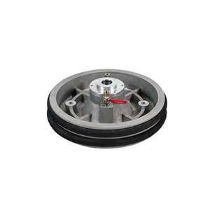 Meclube-012-1250-045แผ่นผู้ติดตามอลูมิเนียมพร้อมวงแหวนยางคู่ Ø 585มม. สำหรับถัง180 220กก. Ø 45มม. ก้าน - Product Image 1