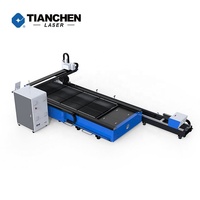 Machine de découpe laser à fibre Tianchen série FST pour tôles et tubes métalliques avec tête laser Raycus, compatibilité acier inoxydable