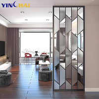 Cloison de séparation en verre pliable sur mesure pour restaurant, panneau décoratif, séparateur de pièce design