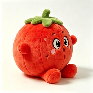 Peluches Personalizados, Decoración Adorable para Habitaciones, Peluches con Temática Roja y Verde, Juguetes de Peluche con Temática Vegetal - Product Image 3