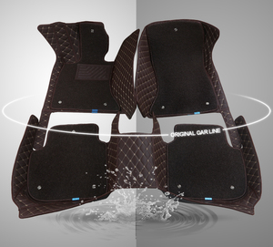Alfombrilla de doble capa para el suelo del coche, accesorio antideslizante e impermeable, disponible en varios colores, 7D, gran oferta, <span class=keywords><strong>2022</strong></span> - Product Image 1