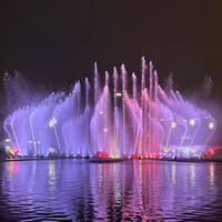 Fuente de Agua Musical Multifuncional Comercial Móvil Personalizada de Acero Inoxidable 304