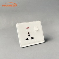 Prise murale double blanche 2025 conforme BS 1363 avec interrupteur, ignifuge, volets de sécurité enfant 10A/20A, pour usage domestique et bureautique