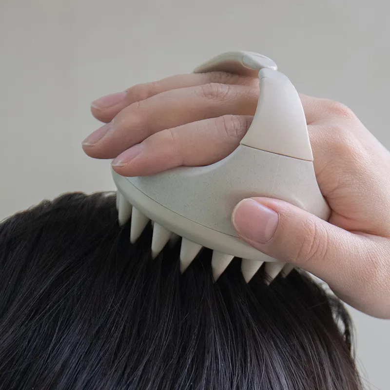 Wholesale Hair Detangling Brush Silicone Hairbrush Comb Shampoo Brush Head Scalp Massager Brush