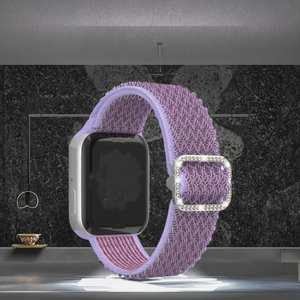 Cinturino Sportivo in Nylon Elastico per Smartwatch Serie 7/6/5/4/SE, Cinturino in Tessuto con Fibbia Diamantata - Product Image 3