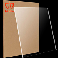 Feuilles de plastique acrylique transparent transparent 4x8ft 3mm 4mm 5mm 6mm Tailles disponibles Feuille acrylique coulée pour la publicité Découpe laser