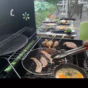 Parrilla de carbono grande Con tapa Extra grande para barbacoa, Parrilla de carbón resistente para exteriores, EN1860 - Product Image 3