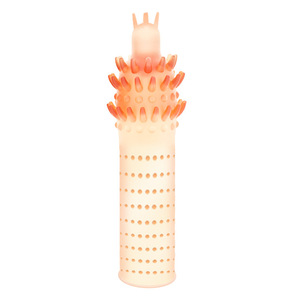 Ultra Thin Wolf Tooth Sleeve <b>TPE</b> Material For Male Penis Enhancement Romantic Use Adult Toy - Product Image 4