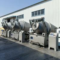 Máquina de vacío de alta capacidad de 650L-3700L para voltear carne, marinador hidráulico para carne de res, pollo y filetes, volteador de carne de aves.