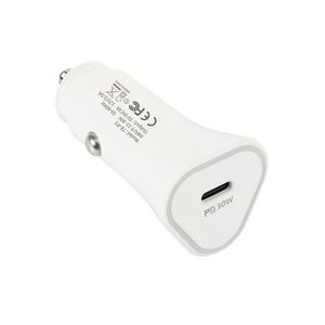 30W Car Charger Fast Charging USB-<b>C</b> 30W PD Charger <b>Type</b>-<b>C</b> Car <b>Adapter</b> Mobile Phone Car Charger - Product Image 1