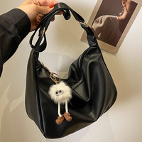 Tas tangan wanita kecil baru grosir tas selempang perempuan desain kustom tas Messenger coklat untuk anak perempuan