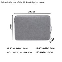 Housse d'ordinateur portable en polyester imperméable durable de 13 à 14 pouces pour Mac Book HP Tablet
