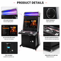 Machine d'arcade Vewlix 32 pouces en gros, console de jeu professionnelle avec 8 boutons et support anglais pour centre de jeux