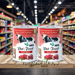 Direct Factory Wholesale <span class=keywords><strong>Cat</strong></span> Wet <span class=keywords><strong>Food</strong></span> Low MOQ OEM Serviço Hot Sale Pet Canned <span class=keywords><strong>Food</strong></span> para cães e gatos 375G - Product Image 1