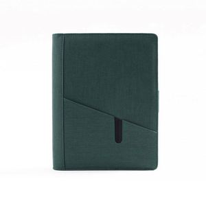 Custom Travelers Leather A5 Loose-<b>Leaf</b> Magnetic Notebook Digital Charger Power Bank Diary Planner - Product Image 2