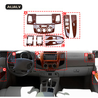 Accessoires au Prix d'Usine Cache Tableau de Bord en Plastique pour TOYOTA FORTUNER Hilux VIGO 2008-2014 Garniture Intérieure en Bois de Pêcher