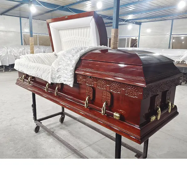 EMPEROR african mahogany wood casket funeral casket