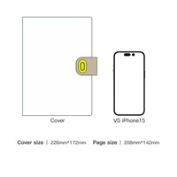 Cahier à Anneaux A5 en PVC Transparent de Haute Qualité pour Femmes et Filles, Planificateur Mignon Personnalisable, Journal Doux, Carnet de Notes
