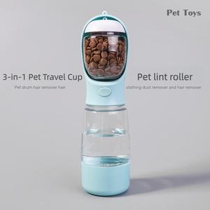 Ciotola Portatile Impermeabile per Animali Domestici con Bottiglia d'Acqua 3-in-1 e Dispenser di Cibo per Cani e Gatti - Product Image 2