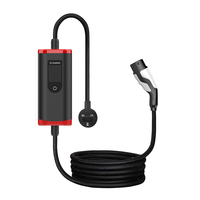 Chargeur portable pour véhicule électrique AUXUS Type 2 7 kW 32 A, borne de recharge EVSE, prise Type 1 J1772 GB/T, câble de charge 5 m pour véhicule électrique