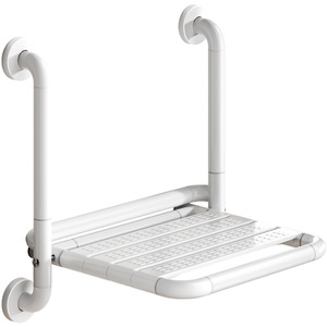 <b>Folding</b> Bathroom <b>Stool</b> Wall Mounted Non Slip Shower Seat For Elderly 150 Kg Capacity Stainless Steel ABS Modern Design - Product Image 5