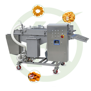 Nuggets de pollo de grado industrial, bolas de camarón y hamburguesas, máquina para rebozar carne, máquina de recubrimiento continuo - Product Image 1