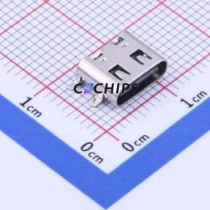 TYPE-602A-T3 USB Connector SMD Connector ( Connector Type: Type-C )( Gender: Female )( Mounting Type: Horizontal Mount ) - Product Image 1