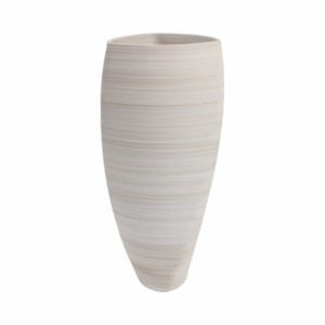 Vaso in Porcellana Moderno a Forma Conica con Design a Strati per Soggiorno, Elemento d'Arredo Elegante - Product Image 3