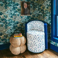 Pouf rond en rotin naturel, artisanal, moderne et luxueux, magnifique banc ottoman en osier pour salle de bain, idéal pour appartement et hôtel - Optimisation de l'espace