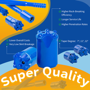 מקדח כפתור קוני 7-11-12 טונגסטן קרביד יצוק לכריית פחם, פיצוץ, איכות גבוהה, אורך חיים ארוך, כלי קידוח - Product Image 2