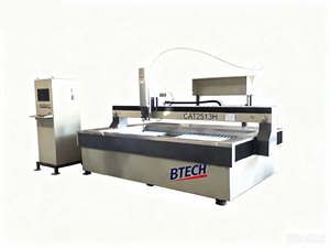 Jet d'eau abrasif CNC avec zone de coupe de 4'x8', pompe 50HP, alimentateur d'abrasifs pour la découpe de métal, pierre, plastique, marbre, caoutchouc et verre - Product Image 1