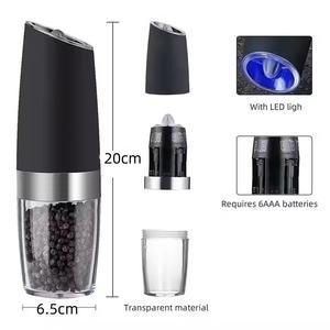 Smerigliatrice automatica per sale e pepe a LED regolabile con una mano - Product Image 5