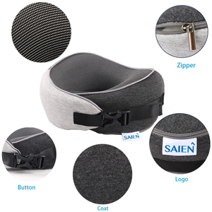 Cuscino da Viaggio Cervicale Saien Personalizzato, Gonfiabile, Ecologico, Antibatterico, in Memory Foam, Anti-Russamento, per Aereo e Auto - Product Image 4