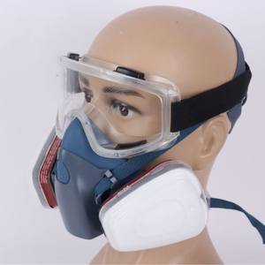 7502 masker wajah setengah silikon, masker <span class=keywords><strong>Gas</strong></span> tahan debu untuk melukis renovasi bahan kimia & pengelasan pelindung wajah debu - Product Image 3