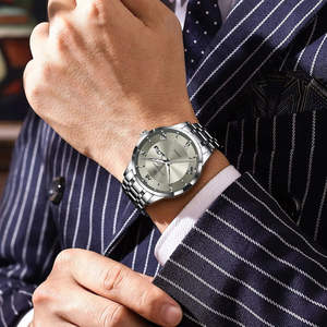 Reloj POEDAGAR 978 de Lujo con Cuarzo, Correa de Acero Inoxidable para Hombre, Luminoso e Impermeable - Product Image 3