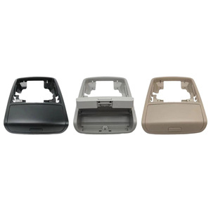 Organizador de visera para coche, caja de almacenamiento de plástico para estuche de gafas montado en el techo, 56D868837A, estilo moderno negro - Product Image 5