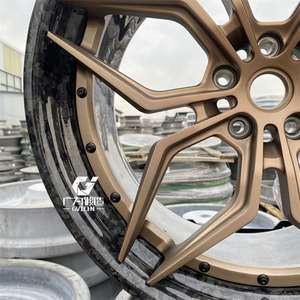 Venta caliente de fábrica, ruedas forjadas de fibra de carbono de bronce de 2 piezas para <span class=keywords><strong>Ferrari</strong></span> F8 <span class=keywords><strong>F12</strong></span> mercedes-benz C63 E63 M3 M4 Porsche 911 llanta - Product Image 4