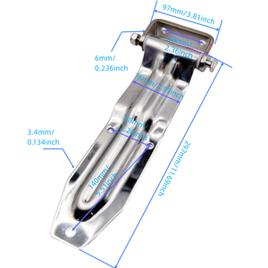 कंटेनर स्पेयर पार्ट्स ट्रक ट्रेलर के लिए स्टेनलेस स्टील का दरवाजा हिंज रेफ्रिजरेटर - Product Image 4