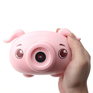 Verano al aire libre niños juguetes niños eléctrico plástico burbuja juguetes máquina automática de burbujas con música Rosa Piggy pistola de burbujas Juguetes - Product Image 5