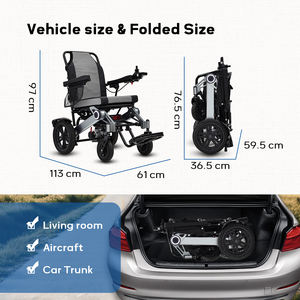 כסא גלגלים חשמלי KRYL 2026 מסגסוגת אלומיניום עם סוללה נשלפת ועיצוב מתקפל - Product Image 3