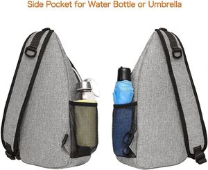 Bolso Bandolera de Nylon Impermeable de Moda, con Orificio para Auriculares, Multifuncional, para Hombre y Mujer, Mochila de Hombro OEM - Product Image 6