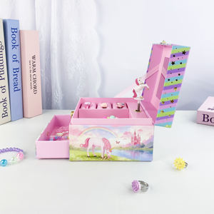 Caja de Música Personalizada con Unicornio de Yiyu, con Espejo y Cajón, Regalo para Niños, Melodía Giratoria Personalizada, Día de San Valentín para Niñas - Product Image 5