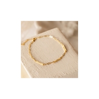 Loveher bijoux de haute qualité pas cher gravé personnalisé Signature bijoux Style minimaliste Mini nom barre Bracelet