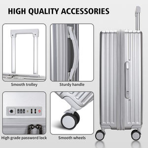 OMASKA कस्टम ABS सामान 3 Pcs महिलाओं 20 24 28 इंच ABS यात्रा सामान सेट - Product Image 4