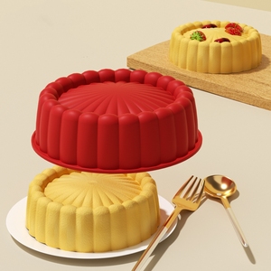 Stampo per torta in Silicone rosa amore, stampo per torta di Mousse rotondo a forma di girasole - Product Image 3