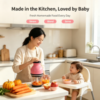 Robot Cuiseur Mixeur Électrique 2-en-1 Automatique pour Aliments Bébé, 250W, Lame en Acier Inoxydable, Préparation de Repas Frais pour Nourrissons, Sans BPA