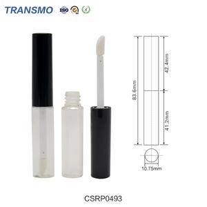 Tubes de gloss à lèvres transparents personnalisés de 5 ml, emballage de tube cosmétique pour rouge à lèvres, blush, gloss à lèvres avec pinceau - Product Image 2